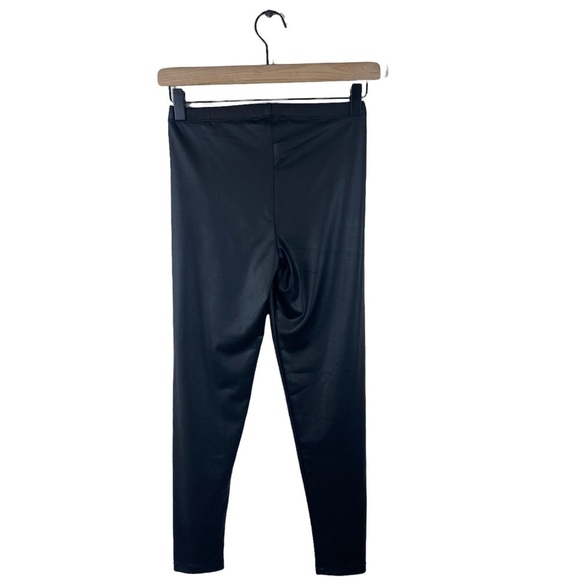 EMERSON FRY Black Coated Leggings New - Picture 2 of 5